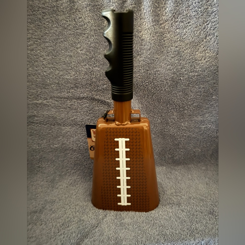 Jumbo Football Themed Cowbell NWT